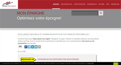 Desktop Screenshot of mon-epargne.com