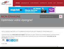 Tablet Screenshot of mon-epargne.com